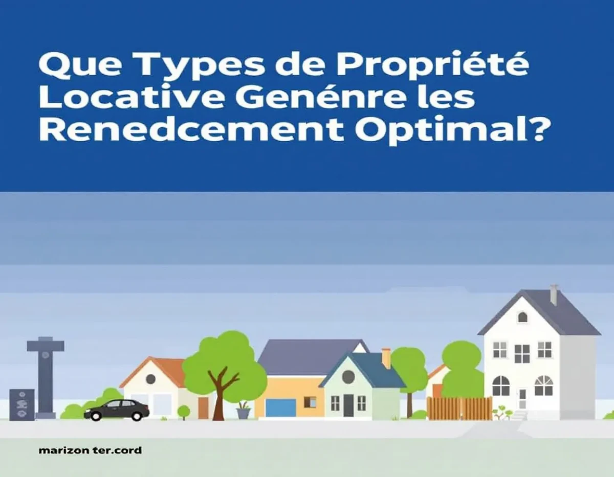 Quel Type de Propriété Locative Génère le Rendement Immobilier Optimal
